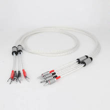 Hifi 8AG OCC посеребренный Акустический кабель Hi-end аудиофил Громкоговоритель кабель шнур 2024 - купить недорого