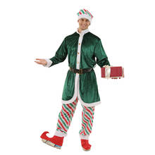 Reneecho-Disfraz de elfo de vacaciones para hombre, traje de Navidad de elfo adulto, Cosplay de Papá Noel, novedad de 2020 2024 - compra barato