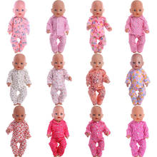 Doll Clothes Cute Doll Pajamas Pink Series For 18 Inch American Doll Girls & New Born Baby For 43 Cm Accessories,Our Generation 2024 - buy cheap