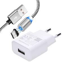 Carregador de viagem de parede usb com tipo magnético c cabo de carregamento para huawei y9s y8p p30 lite p40 pro honra v20 20 20s v30 30s 2024 - compre barato