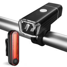 Bike Bicycle Lights USB LED Rechargeable Set Mountain Cycle Front Back Headlight 2024 - buy cheap