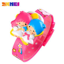 SKMEI-reloj Digital divertido para niños y niñas, cronógrafo con diseño de flores, Ángel, dibujos animados, impermeable, 1749 2024 - compra barato