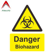 Aliauto Personality Car Sticker Danger Biohazard Zombie Decoration Funny Decal PVC for Motorcycle Honda Toyota Seat VW,15cm*11cm 2024 - buy cheap