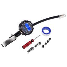 Digital Tire Inflator with Pressure Gauge and Back Night LED Light - Heavy Duty Auto Air Inflating Gun with 4 Valve Caps 2024 - buy cheap