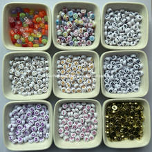 (¡150 Uds. = 1 lote!) Cuentas espaciadoras redondas de acrílico para fabricación de joyas, abalorios de 7MM, Color a elegir, envío gratis 2024 - compra barato