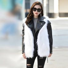 Women 2020 Women's Short Motorcycle Sheepskin Coat Genuine Leather Jacket Real Fur Chaqueta Mujer ZLL YY405 2024 - buy cheap