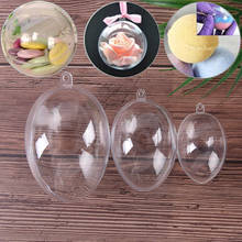 Transparent Ball Clear Plastic Ball for Wedding Candy Box Favors Egg Shape Acrylic Gift Bag New Year Christmas Tree Decorations 2024 - buy cheap