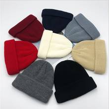 Myzoper gorro tricô unissex, de malha, manter aquecido, versão coreana, novo elástico, chapéu de melão de inverno, boné de esqui 2024 - compre barato