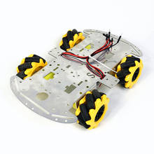 Kit de Robot de ruedas omnidireccionales 4WD para niños y estudiantes, Kit de coche inteligente con Motor TT, DIY 2024 - compra barato