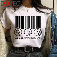 Camiseta vegana para mujer, ropa kawaii japonesa informal harajuku kawaii vintage, ropa para pareja, camisetas gráficas para mujer 2024 - compra barato