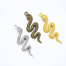 30pcs Alloy popular accessories Snake pendant DIY necklace accessories handmade jewelry materials marking 2024 - buy cheap