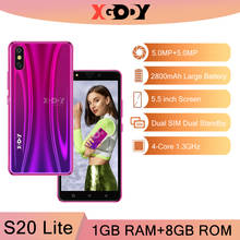 XGODY S20 Lite 3G смартфон 1G 8G Android разблокировка мобильных телефонов 5 Мп камера GPS WiFi мобильный телефон четырехъядерный 5,5 дюймов две SIM 2020 2024 - купить недорого