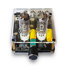 Dual 6J3 Vacuum Tube Preamplifier Board HIFI Electronic Bile Buffer Preamp with Acrylic Box AC12V for Amplifier 2024 - buy cheap