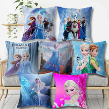 DIsney Frozen Elsa Pillow Case Super Soft Cushion Cover Decorative Sofa Bedroom Pillowcase Christmas Home Decor 2024 - buy cheap