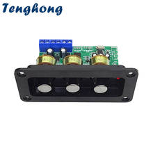 Tenghong-placa amplificadora de potencia con Bluetooth 5,0, amplificador de sonido estéreo, 2x20W, 12V, con disco U, AUX, ajuste de graves triples, Audio en casa 2024 - compra barato