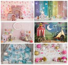 Laeacco Birthday Photo Backdrops Balloons Fireplace Stars Lights Children Portrait Photography Backgrounds Baby Shower Photozone 2024 - buy cheap