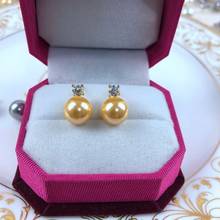10mm Wholesale Hot Cheap Shell Princess's Pearl Earrings Nice Gift Pearl Jewelry Round Pearl Stud Earrings, 10 pairs/lot 2024 - buy cheap