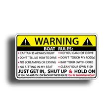 Hot Car Sticker for BOAT RULES Warning Accessories Vinyl Car Styling Cover Scratches Waterproof Motorcycl PVC 13cm X 7cm 2024 - buy cheap