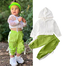 Citgeett Spring Toddler Kids Baby Girls Hooded Tops Shirt Green Pants Outfits Clothes Set Tracksuit Sports Clothing 2024 - buy cheap