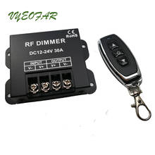 New LED Single Color Dimmer Controller DC 12V-24V Input 30A Out Big Power 3 Key RF Wireless Remote Single Color String Light Use