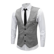 ZOGAA2021 vestido nuevo chalecos para hombre Slim Fit chaleco para traje para hombre chaleco Homme sin mangas Casual de negocios Formal chaqueta 2024 - compra barato