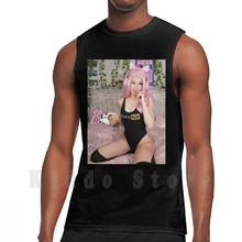 Camiseta sin mangas de Bella Delphine Onlyfans para mujer, chaleco 100% algodón, Belle Delphine Gamer Girl, Belle Delphine Meme Delphine 2024 - compra barato