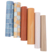 Rollo de papel tapiz de madera impermeable, autoadhesivo de contacto para puertas de armario, escritorio, decorativo moderno, 45x20cm, 1 ud., nuevo 2024 - compra barato
