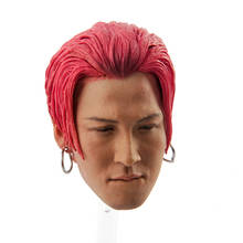 1/6 bigbang sun head sculpture Korean celebrity handsome redhead earrings for 12 inch action figure 2024 - buy cheap