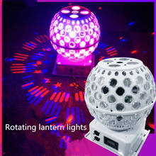 Luz-efeito led voz-controlado bola mágica rotativo luz colorida luz flash sala ktv barra de iluminação de palco cd50 w05 2024 - compre barato