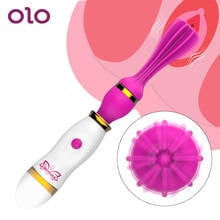 OLO Tongue Licking Vibrator 12 Speed G-Point Stimulator 360 Degree Rotation Vagina Massage Female Masturbator Sex Toys for Woman 2024 - buy cheap