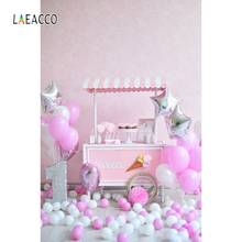 Laeacco Baby 1st Birthday Balloons Ice Cream Cart Party Decor Photography Backgrounds Photographic Backdrops For Photo Studio 2024 - buy cheap
