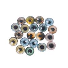 Olhos de boneca de vidro, olhos diy, bolas de olho de dinossauro, acessórios de fazer joias artesanais 8mm/12mm/18mm, 20 peças 2024 - compre barato