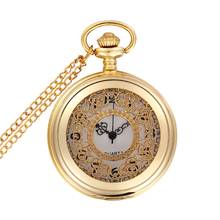 Relógio de bolso de quartzo steampunk, colar com pingente de corrente para mulheres e meninas, melhor presente para relógio fob 2024 - compre barato