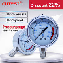OUTEST Pressure Gauge 0-60MPa Water Air Oil Vacuum Dry Utility Mini  Thread 1/4" Inch Pipe Thread Manometer 2024 - buy cheap