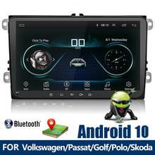 Radio Multimedia con GPS para coche, Radio con reproductor, Android 10,0, 2 din, para Volkswagen, VW, golf, passat b6, Touran, polo, sedan, Tiguan, jetta 2024 - compra barato