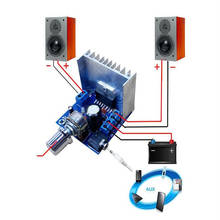 Placa amplificadora de Audio Digital, módulo de doble canal DIY, AC/DC 12V TDA7297 2x15W @ * 2024 - compra barato