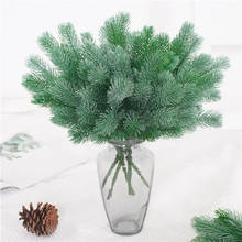 Artificial Plant 6 Fork Pine Needle Christmas Grass Christmas Wreath Flower Arrangement Photography Props Home Decoration Flwoer 2024 - buy cheap