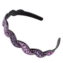 Girls Crystal Hairband Rhinestone Headband Women Hair Bands Hoop Claws Clips Double Bangs Hairstyle Hairpin Hair Accessories 2024 - buy cheap