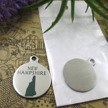 10pcs--"New Hampshire map"stainless steel charms 5 styles for choosing DIY Charms for necklace bracelets 2024 - buy cheap