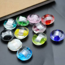 10 peças/lote 12mm lampwork contas de vidro quadrado plano frustrado multi-cor para jóias & artesanato diy 2024 - compre barato
