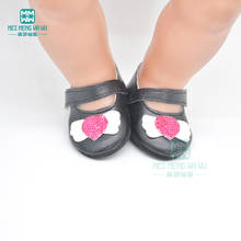 7cm Doll shoes for 43cm new born doll accessories and  American doll black fashion baby shoes 2024 - buy cheap