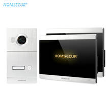 HOMSECUR 4 Wire Hands-free Video Door Phone Intercom System with 170 Degree 1.3MP Silver Camera Waterproof BM715HD-S+BC121HD-1S 2024 - buy cheap