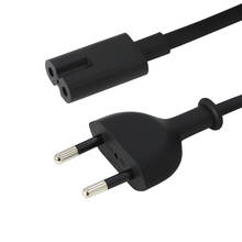 Premium EU power cable cord for apple TV Mac Mini Time Capsule PS4 Figure 8 C7 to Euro Eu European 2 pin AC Plug 2024 - buy cheap