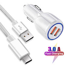 USB Type C Fast Charge Cable For Huawei P40 P30 P20 Pro lite Mate 40 30 20 10 Pro P10 Plus lite Type-C QC 3.0 Car Fast Charger 2024 - buy cheap