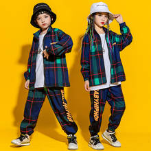 Korean Style Kids Dance Costume 2021 Hip Hop Jazz Costume For Boys Girls Child Street Dance Clothing Top Pants 2024 - buy cheap