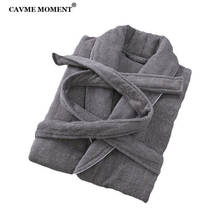 CAVME Terry Robes Cotton Kimono Towel Bathrobe for Women Femme Homme Men's Robe Hotel Robe Homewear CUSTOM Embroidery LOGO 2024 - buy cheap