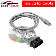 Лучший OBD2 MINI VCI V4.20.019 новейшая версия чипа FTDI FT232RL, высокая производительность, OBD SAEJ2534 для Toyota MINI-VCI TIS Techstream 2024 - купить недорого