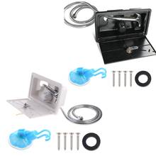 RV Shower Box Kit with Lock-Includes Shower Faucet Hose Shower Wand for Boat Marine Camper Motorhome Caravan Accessories 2024 - buy cheap