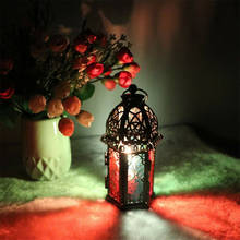 Candelabro colgante Vintage de estilo nórdico, candelabro de vidrio marroquí europeo, linterna de boda, decoración del hogar, novedad de 2021 2024 - compra barato