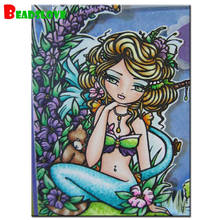 5D DIY Diamond Painting mermaid,cute girl,Full Square/Round Embroidery Sale cartoon fairy Picture Rhinestone Diamond Mosaic arts 2024 - buy cheap